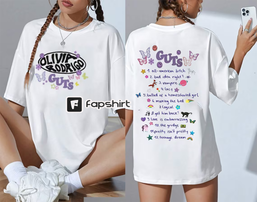 Guts Olivia track list Shirt Olivia Rodrigo Album GUTS Shirt Vampire shirt Olivia Tour 2023 Guts aesthetic Shirt