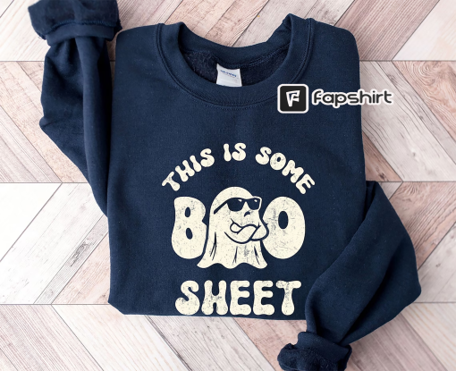 This is Some Boo Sheet Sweatshirt, Funny Ghost Sweatshirt, Spooky Season Sweatshirt, iprintasty Halloween, Halloween Funny Ghost Sweatshirt