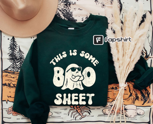 This is Some Boo Sheet Sweatshirt, Funny Ghost Sweatshirt, Spooky Season Sweatshirt, iprintasty Halloween, Halloween Funny Ghost Sweatshirt