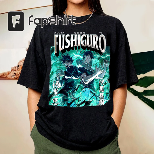 Fushiguro Megumi Vintage Anime Shirt, Anime Lovers Shirt, Anime Friends Shirt, Fushiguro Megumi Anime Gift Men and Women T-shirt