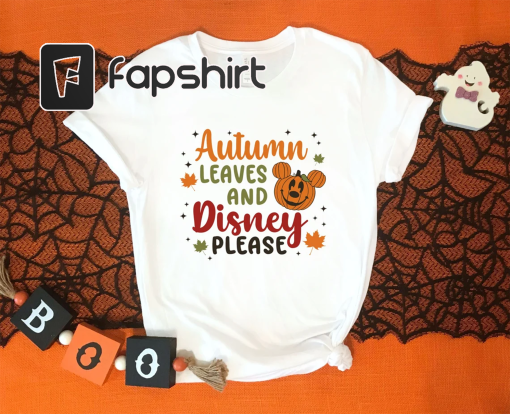 Autumn Leaves Disney Shirt, Mickey Shirt, Disney Fall Shirt,Disney Autumn Shirt,Halloween Tee,Mickey Halloween Shirt, Disney Halloween Shirt