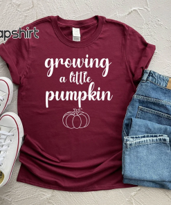 Growing A Little Pumpkin Shirt, Thanksgiving Pregnancy…