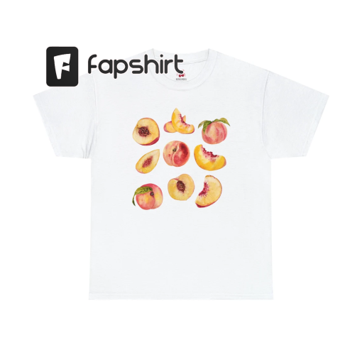 Peach T-Shirt Vintage Graphic Fruit Shirt Aesthetic Fruit Shirt Boho Shirt Fruit Tee Peach Shirt Peach Graphic T-Shirt Gift For Women