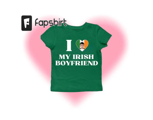 I heart my Irish bf baby tee, baby tee, Paul mescal baby tee, Irish boyfriend baby tee