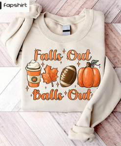 Falls Out Balls Out Football Shirt, Vintage…