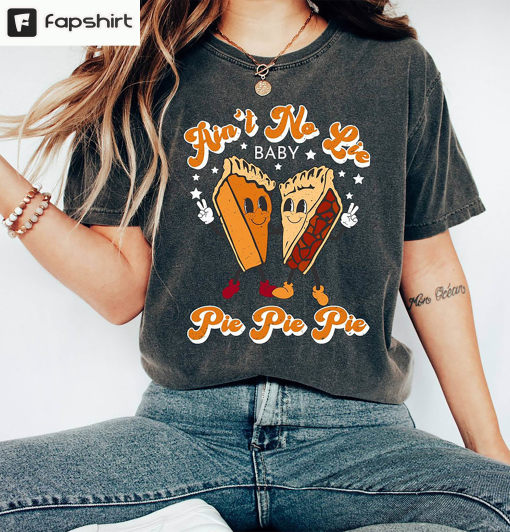 Here For The Pie Trendy Shirt, Thanksgiving Pumpkin Unisex Hoodie Long Sleeve