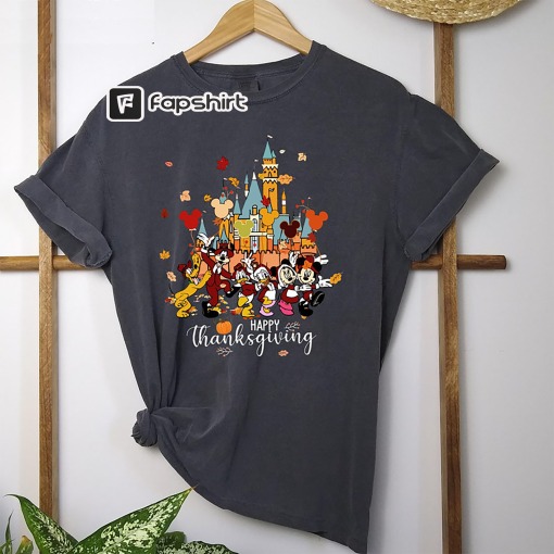 Disney Characters Thanksgiving Shirt – Happy Thanksgiving Unisex Hoodie Tee Tops