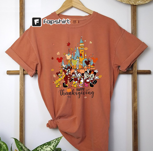 Disney Characters Thanksgiving Shirt – Happy Thanksgiving Unisex Hoodie Tee Tops