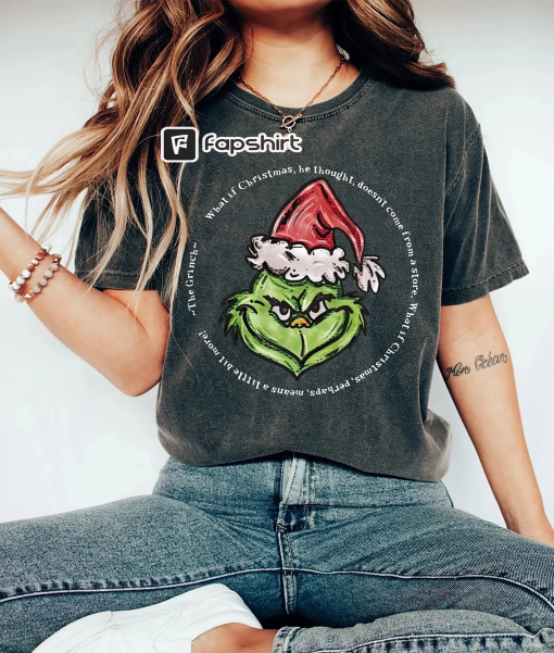 Vintage Stole Christmas Comfort Colors Shirt, Funny Grinchmas T-shirt, Christmas Movies Shirt, Christmas Vibes, Xmas Shirt, Christmas Gift