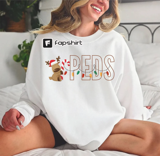 Pediatrics Christmas Sweatshirt, Peds Nurse Shirt, Pediatric Nurse Crewneck, Peds Nurse Sweater, Peds Nurse Xmas Gift, Pediatrics Staff Tee