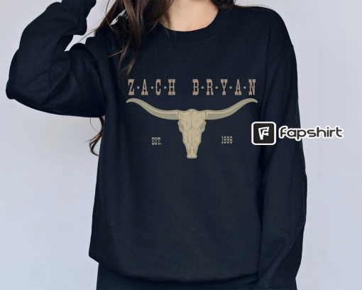 Zach Bryan EST 1996 Sweatshirt & Hoodie, Zach Bryan Bullhead Sweatshirt, Zach Bryan Country Music, Western Shirt, American Heartbreak tour