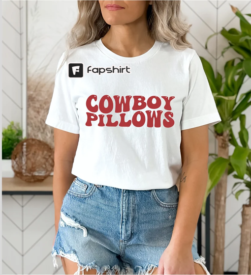 Cowboy Pillows Shirt, Cowboy Pillows Tee, White Women’s Baby Tee, Cowboy Pillows Shirt, Cowboy Pillows Tee, Gift for Cowgirl, Cowgirl Shirt