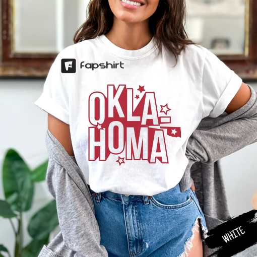 Comfort Color Oklahoma Shirt, Oklahoma Gameday Shirt, Oversized Oklahoma T Shirt, Retro Oklahoma Shirt, Trendy Oklahoma Shirt, Oklahoma Gift