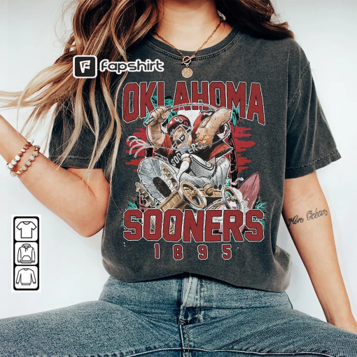 Vintage Oklahoma Football Sweatshirt, Preppy Oklahoma School Spirit Shirt, Retro Vintage Sooners Mascot Game Day Unisex