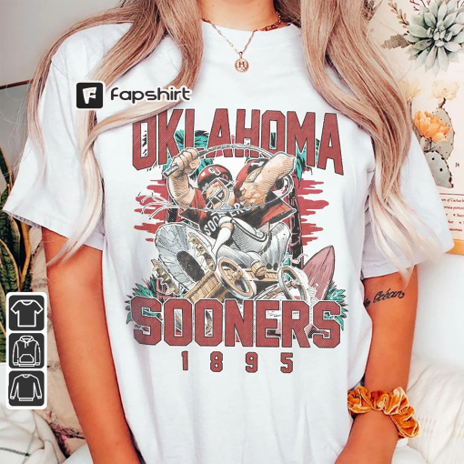 Vintage Oklahoma Football Sweatshirt, Preppy Oklahoma School Spirit Shirt, Retro Vintage Sooners Mascot Game Day Unisex