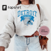 Vintage Detroit Football Sweatshirt Lions Football Crewneck Retro Style Lions Shirt Gift for Lions Football Fan Detroit Lions Gift Michigan