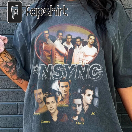 Comfort Colors Vintage 90s NSYNC Bye Bye Tour Tee Shirt, Nsync T-Shirt, Nsync Shirt Vintage, Nsync Merch