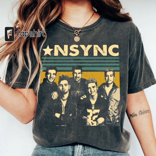 Vintage NSYNC Shirt, NSYNC Comfort Colors Shirt, Boy Band Sweatshirt, Oversized 90s Shirt, Nysnc Fan Gear, Bye Bye Bye Shirt, NSYNC Tour