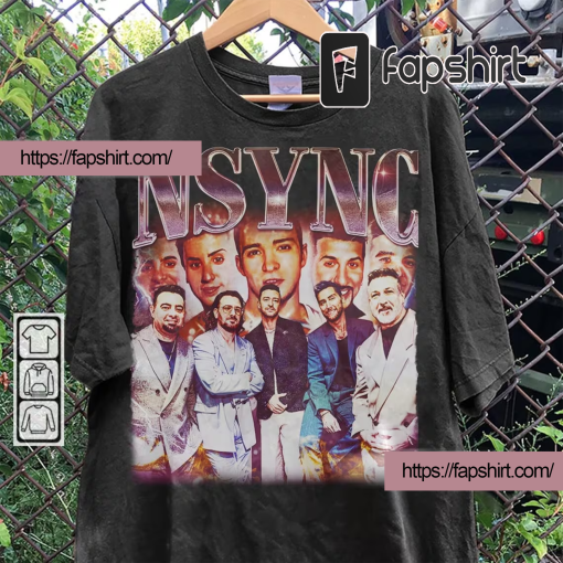 NSYNC 90s Band Music Shirt, Bootleg Boy Band Vintage Y2K Sweatshirt, Retro NSYNC Forever Christmas Gift Unisex Hoodie BMU159