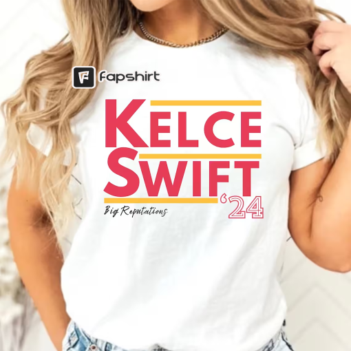 Kelce Swift 24 President TShirt, Big Reputations Tshirt, Football Shirt, Singer Shirt, Football Era Tshirt, Swiftie, Football, Kansas City