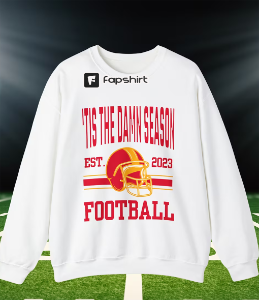 Kansas City Football Sweatshirt Taylor Tis The Damn Season Sweatshirt Taylor Outfit Football Crewneck Fall Sweatshirt Swift Football