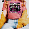 In October We Wear Pink Halloween Shirt, Breast Cancer Awareness Shirt,Witch Sisters Breast Cancer Survivor Shirt,Women Cancer Warrior Shirt