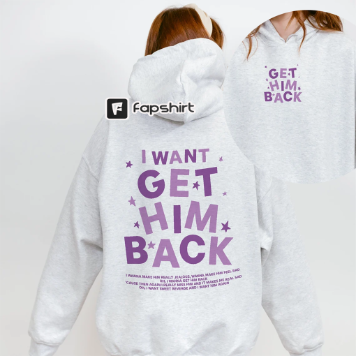 GET HIM BACK hoodie- Olivia, Guts Tour, Track List, Aesthetic Sweatshirt, Teenager Girl, Gifts, New Album Merch