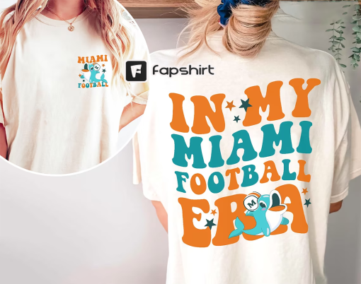 Football Shirt, In My miami Football Era Sweatshirt, Miami Dolphins Shirt, Miami Dolphins Womens Shirt, Crewneck Sweatshirt Miami Dolphins