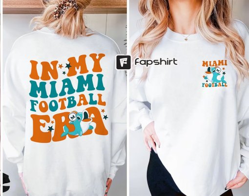 Football Shirt, In My miami Football Era Sweatshirt, Miami Dolphins Shirt, Miami Dolphins Womens Shirt, Crewneck Sweatshirt Miami Dolphins