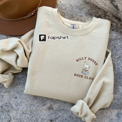 Silly Goose Book Club Sweatshirt, Gift for Book Lovers