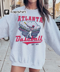 Vintage Atlanta Brave Crewneck Sweatshirt, T-Shirt, Retro…