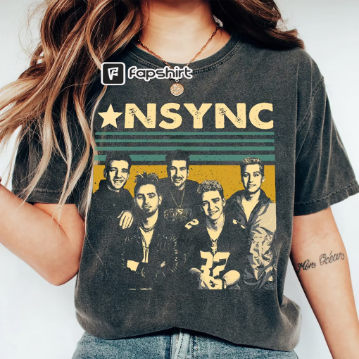 Vintage NSYNC Shirt, NSYNC Comfort Colors Shirt, Boy Band Sweatshirt, Oversized 90s Shirt, Nysnc Fan Gear, Bye Bye Bye Shirt, NSYNC Tour