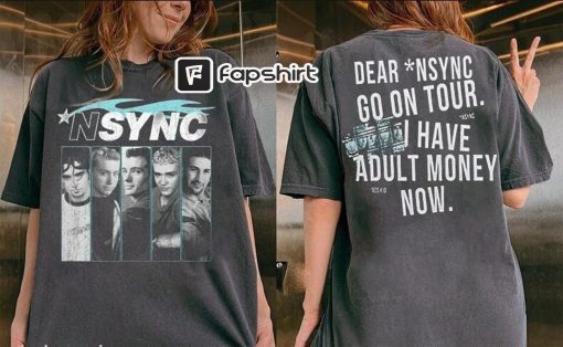 Nsync 2 sides Comfort Color Shirt, Nsync Go On Tour Sweatshirt, Pop Music Boyband Shirt, Graphic Tee For Fans Hoodie