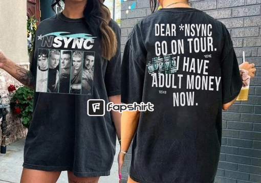 Nsync 2 sides Comfort Color Shirt, Nsync Go On Tour Sweatshirt, Pop Music Boyband Shirt, Graphic Tee For Fans Hoodie