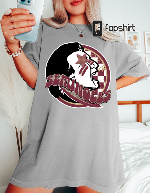 FSU Preppy Mascot Graphic Tee, FSU Seminoles, Game Day Tee, Florida State, Preppy Game Day Tee, FSU Football Graphic Tee