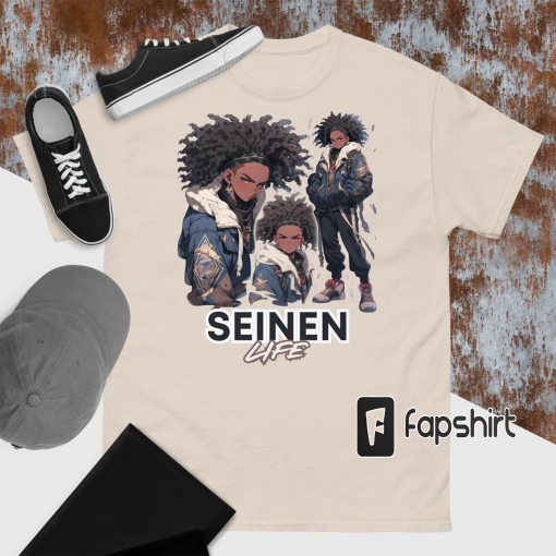 African American Anime Man T-Shirt, Anime Graphic Tee, Anime Seinen Shirt, Melanin Black Man Shirt