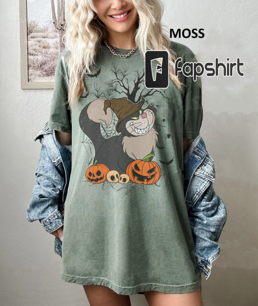 Lucifer Cat Shirt, Disney Ghost Shirt, Halloween Cat Shirt, Disneyland Halloween Shirt, Halloween Pumpkin Shirt