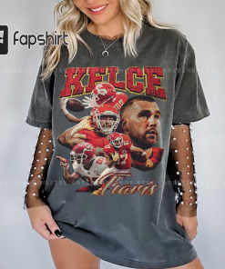 Travis Kelce Vintage 90s Comfort Colors Shirt,…