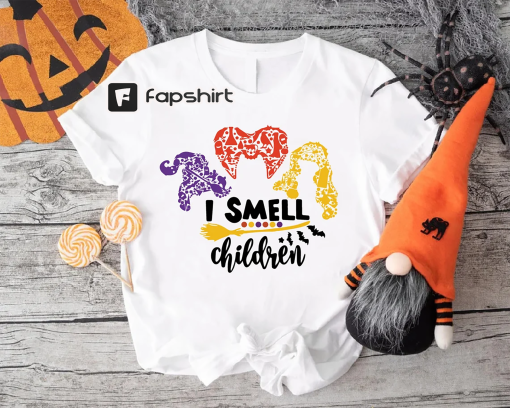 I Smell Children Shirt, Just a Bunch of Hocus Hocus Tee,Halloween Tee,Funny Halloween Shirt,Fall Clothing,Fall Shirt,Sanderson Sister Shirts