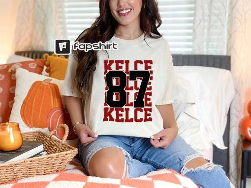 Kelce 87 Shirt, Travis Kelce Football T-Shirt, Travis Kelce Sweatshirt, American Football Fan Gift, Sunday Game Day Shirt, Football Hoodie