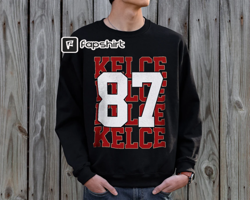 Kelce 87 Shirt, Travis Kelce Football T-Shirt, Travis Kelce Sweatshirt, American Football Fan Gift, Sunday Game Day Shirt, Football Hoodie