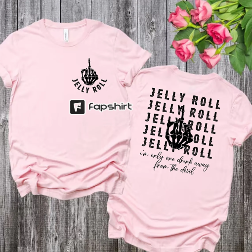 Jelly Roll Graphic Shirt, I’m only one Drink away from the devil Shirt, Backroad Baptism Tour 2023, Jelly Roll Gift, Jelly Roll Merch