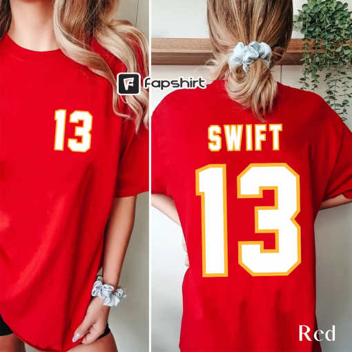 Comfort Colors Swift Chiefs Jersey, 13 Swift Jersey, Taylor Kansas City Chiefs Jersey, 13 Kansas City Jersey, Taylor Chiefs Shirt, Kelce