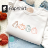 FALL Embroidered sweatshirt, Pumpkin Crewneck Sweatshirt Farm Fresh Pumpkin Patch, Pumpkin Sweater, Autumn Shirt Thanksgiving Sweatshirt,