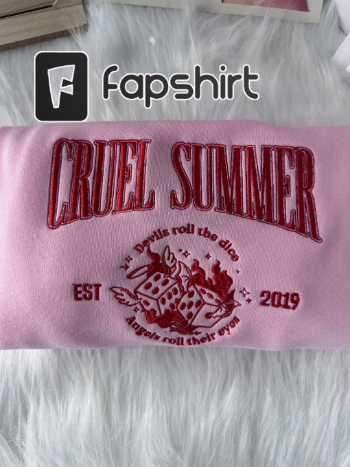 Taylor Swift Cruel Summer Embroidered Sweatshirt