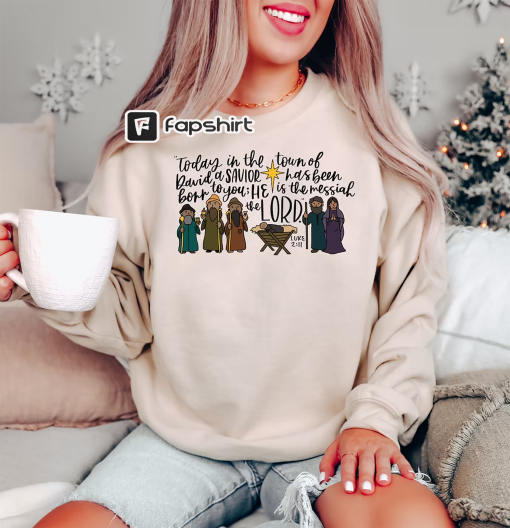 Nativity Christian Christmas Sweatshirt, True Story, Christmas Holly Night Sweatshirt, Nativity Shirt, Christmas Crewneck, Christmas Gifts