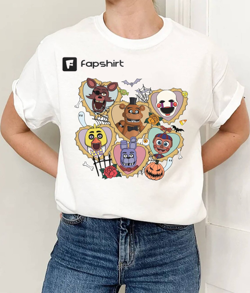 Five Nights at Freddy Shirt | Five Nights At Freddy’s Vintage Shirt | Freddy Fazbear Bonnie Chica Foxy Shirt | Fnaf Video Game Shirt