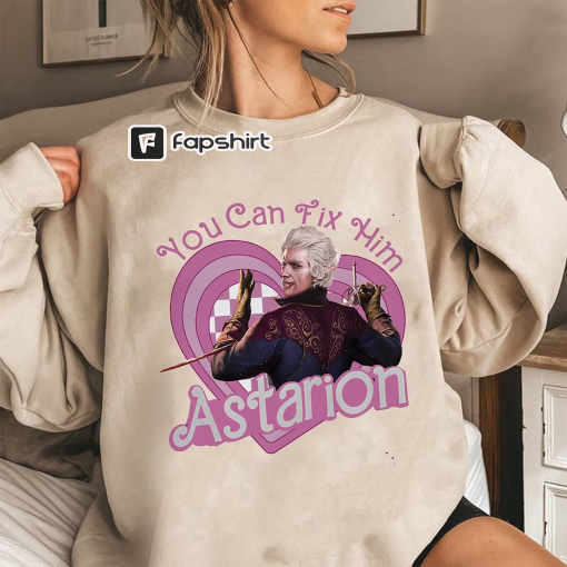 You Can Fix Him Sweathirt, Astarion Baldurs Gate 3 Merch Shirt, Astarion High Elf Sweatshirt, Astarion Rogue Tee, Video Game, Gift for Gamer