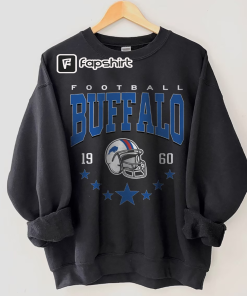 Buffalo Football Sweatshirt, Vintage Style Buffalo Football…