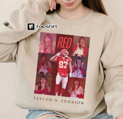 Taylor Chief Shirt, Travis Kelce & Taylor Swift Eras Tour T-shirt, Kansas City Football Sweatshirt, Kelce Swifties,Taylor Swift Chiefs Shirt